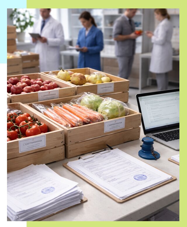 Сертификация овощей и фруктов в Ижевске от 8829 р. | Алешин-Жвс