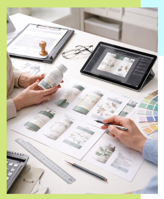 Профессиональная разработка дизайна и текста этикетки продукции в Ижевске