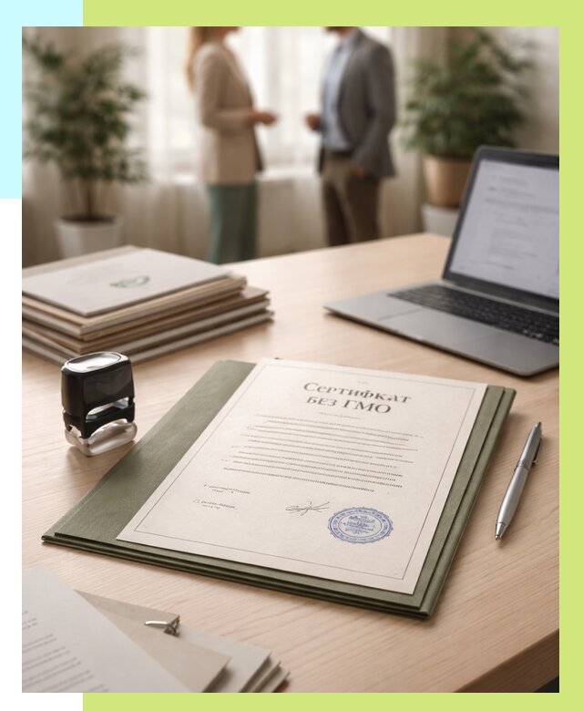 Сертификат без ГМО в Ижевске от 7790 р. оформить срочно Алешин-Жвс