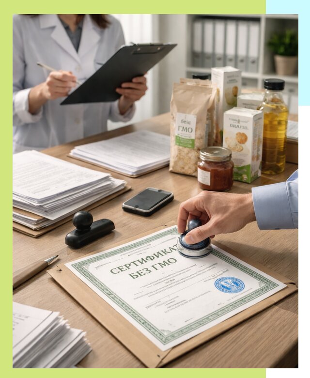 Получение сертификата Без ГМО для продукции в Ижевске